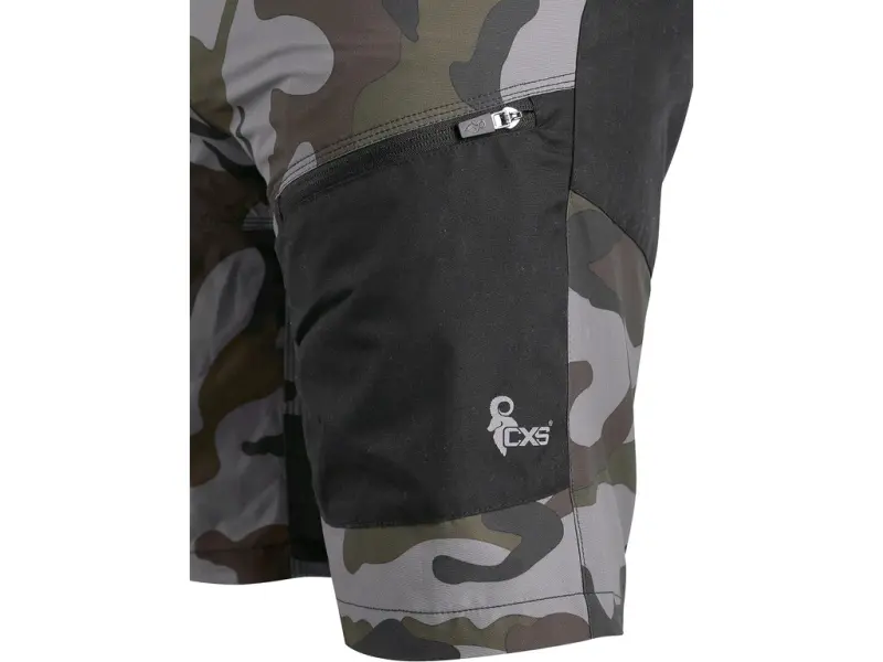 Kraťasy CXS DIXON, pánské, maskáčovo-černá, vel. S